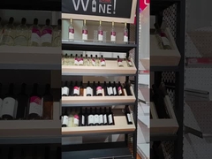 Come personalizzare il ripiano di supermercato in legno per la conservazione del vino ripiano per la presentazione del vino?