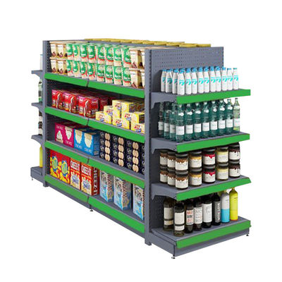 Racking per scaffali di alimentari moderni realizzati su misura in acciaio laminato a freddo