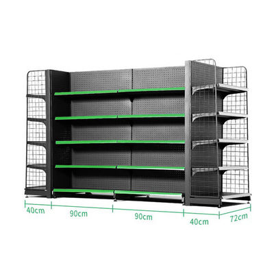 Scaffalature stabili per display di supermercati con elevata capacità di carico e opzioni personalizzabili