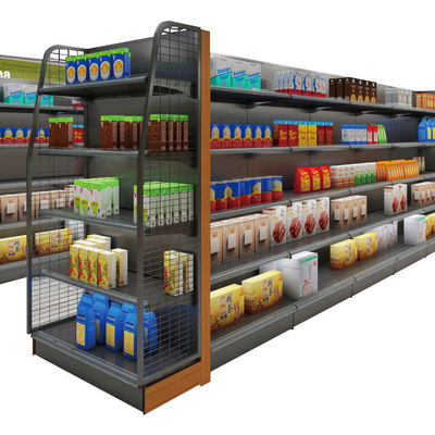 Sistema di scaffalature per supermercati in stile moderno scaffalature per alimentari con colore personalizzato