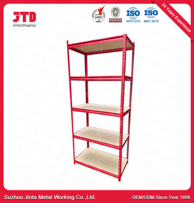 scaffalatura di bassa potenza 1.2m 80kg del metallo di 1.8m per magazzino rosso dello scaffale di strato