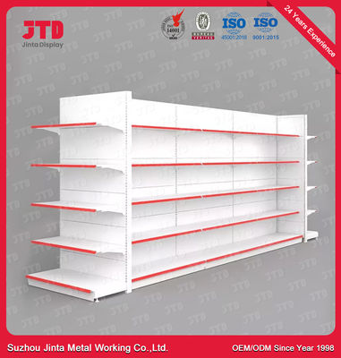 comprare La scaffalatura commerciale dell'esposizione del supermercato della gondola della vendita al dettaglio spolverizza rivestito online manufacture