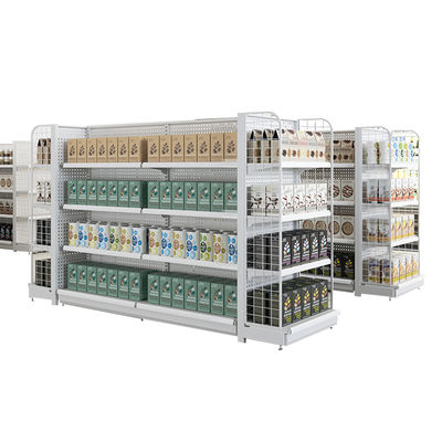 comprare Ripiani di supermercati in metallo Gondola Rack 30-100kg Capacità personalizzabile online manufacture