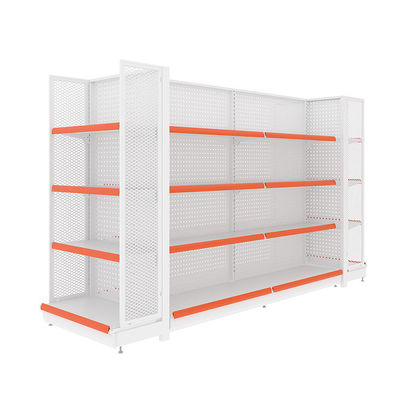 comprare 5-Shelf Metallic Supermarket Gondola Rack 80kg Capacity online manufacture