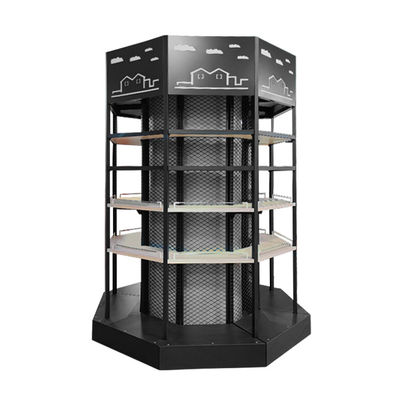 comprare Customized 5-Shelf Metal Supermarket Gondola Rack 80kg Capacity online manufacture