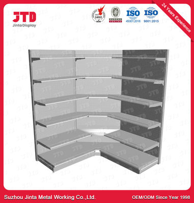 comprare Scaffale d'angolo a forma di L grigio 82in dell'OEM scaffale dell'angolo di 6 file online manufacture