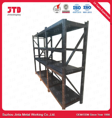 comprare il metallo del magazzino 500kgs tormenta la scaffalatura d'acciaio saldata il nero della fila della BV 4 online manufacture