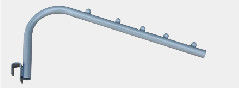 comprare R del tipo ganci dell'esposizione della vendita al dettaglio 500mm 12mm fissato al muro online manufacture