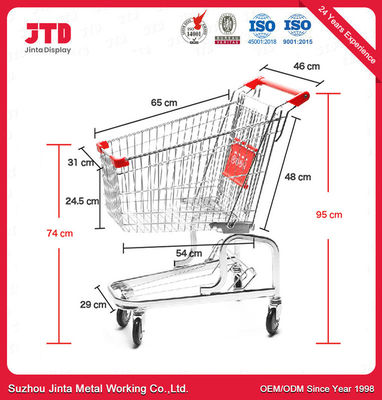 Supermercato Camionetti di shopping Negozio di convenienza 90 / 100 / 120L Camionetto di magazzino