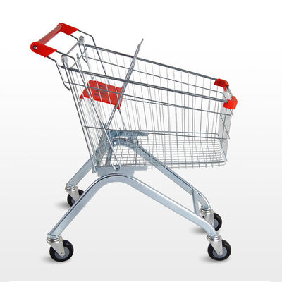 Carrello da spesa per supermercati in metallo a 4 ruote / carrello da spesa da 150L