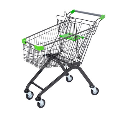 Camionetti per gli acquisti di metallo Carrozze con ruote di gomma resistenti
