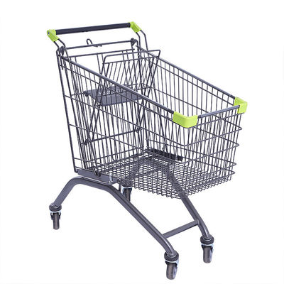 Camionetti per gli acquisti di metallo Carrozze con ruote di gomma resistenti