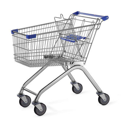 60L - 240L Metallo Acciaio filo alimentare carrello di acquisto pieghevole carrello di acquisto