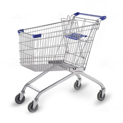 60L - 240L Metallo Acciaio filo alimentare carrello di acquisto pieghevole carrello di acquisto