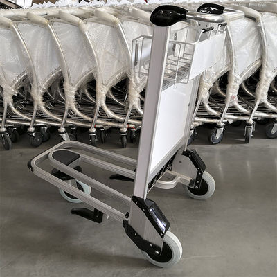 Metallo bagaglio aeroportuale carrello di passeggeri freno a mano carrello aeroportuale