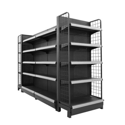 Gondola a maglia a doppio lato Display Rack Menù Menù Menù Supermercati