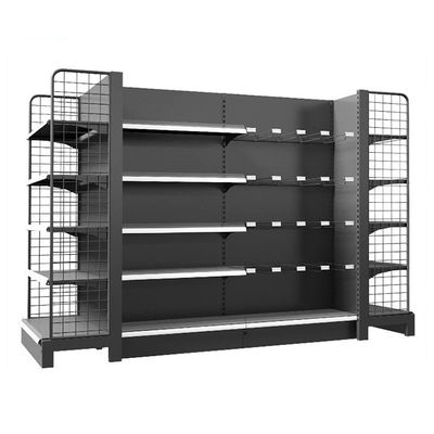 Gondola a maglia a doppio lato Display Rack Menù Menù Menù Supermercati
