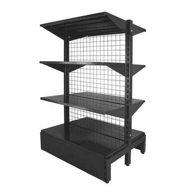 Supermercato Ripiani con schermo a filo Rack Metallo Negozio di convenienza Ripiani con schermo a filo Gondola