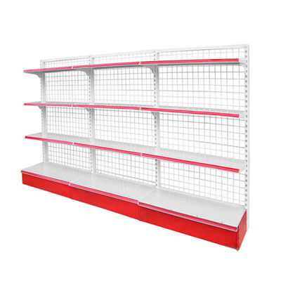Supermercato Retail Store Metal Wire Mesh Gondola Mensola di ripiani