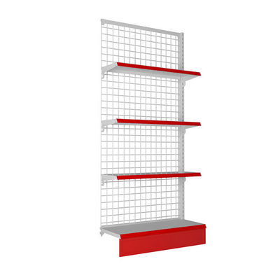 Supermercato Retail Store Mesh Wire Display Rack Ripiani a doppio lato a gondola personalizzati