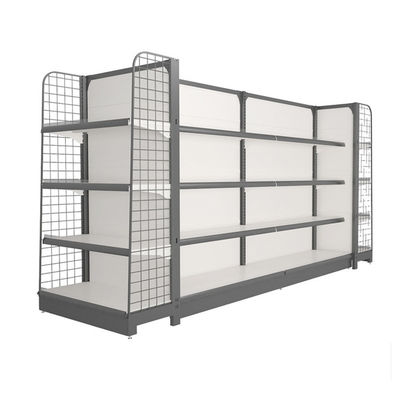 Supermercato Gondola Wire Display Mensola Metallico Negozio al dettaglio Mensola in acciaio Wire Mesh Back Panel