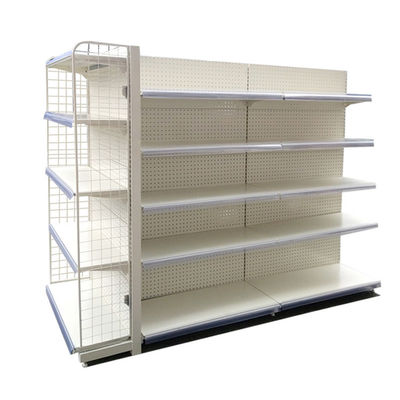 Supermercato Gondola Wire Display Mensola Metallico Negozio al dettaglio Mensola in acciaio Wire Mesh Back Panel