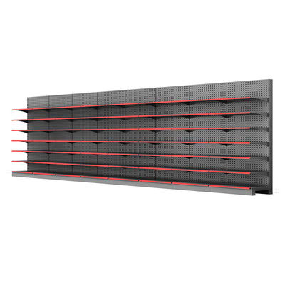 Display Rack per negozi di alimentari personalizzati 5 strati Supermercato Gondola Ripiano per display in metallo