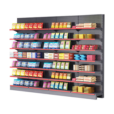 Display Rack per negozi di alimentari personalizzati 5 strati Supermercato Gondola Ripiano per display in metallo