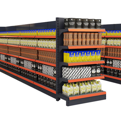 Quattro lati Display Metal Rack Mensola Supermercato Pubblicità Gondola Mensola