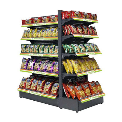 Supermercato Negozio al dettaglio Gondola a doppio lato Display Scaffalatura Negozio di comodità Mensola / scaffale