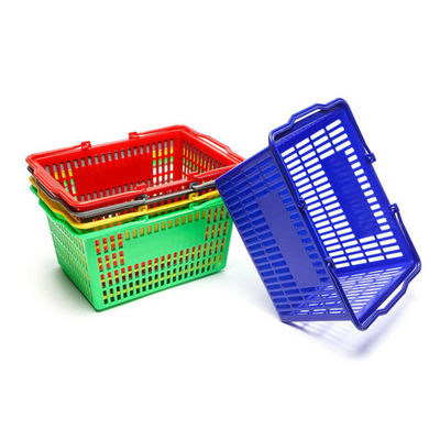Cesto di plastica convenienza personalizzabile per la spesa in supermercato