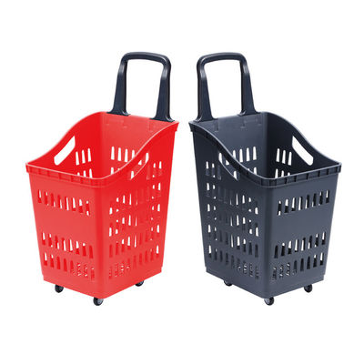 Supermercati Cesto di plastica per carrelli Cesto di acquisti personalizzato per un facile trasporto