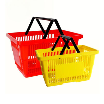 Cesto di plastica pieghevole e portatile per alimentari, cesto di plastica per la spesa