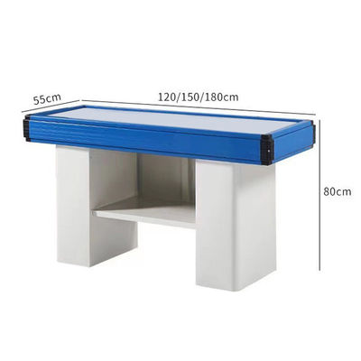 Larghezza 550-1200 mm Conti di cassa del supermercato Tavola in acciaio inossidabile Conti di cassa al dettaglio