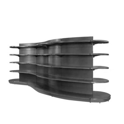 Rack di supermercato in stile moderno con struttura stabile e facile da assemblare