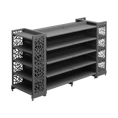 Sistema di scaffalature per supermercati personalizzato e resistente per un deposito ottimale