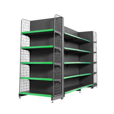 Scaffalature stabili per display di supermercati con elevata capacità di carico e opzioni personalizzabili