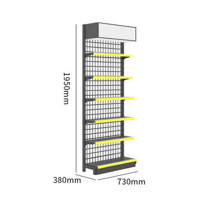 Struttura in acciaio laminato a freddo Sistema di scaffalatura per supermercati 30 - 80 kg/livello