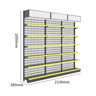 Struttura in acciaio laminato a freddo Sistema di scaffalatura per supermercati 30 - 80 kg/livello