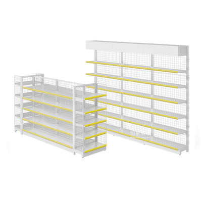 Struttura in acciaio laminato a freddo Sistema di scaffalatura per supermercati 30 - 80 kg/livello