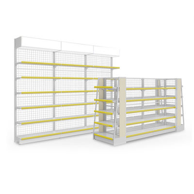 Struttura in acciaio laminato a freddo Sistema di scaffalatura per supermercati 30 - 80 kg/livello