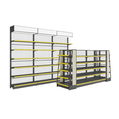 Struttura in acciaio laminato a freddo Sistema di scaffalatura per supermercati 30 - 80 kg/livello