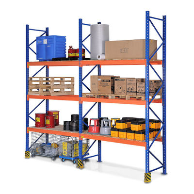 Rack di stoccaggio per magazzini di metallo personalizzati con una capacità di 500-3000 kg per strato