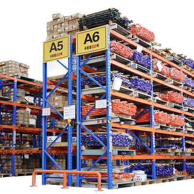 Rack di stoccaggio per magazzini di metallo personalizzati con una capacità di 500-3000 kg per strato
