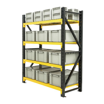 Rack di metallo per magazzino in acciaio laminato a freddo personalizzati con capacità di 1000 - 4000 kg per strato