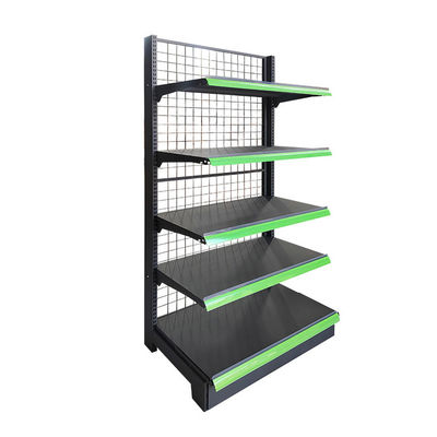 Scaffalature di supermercato stabili con capacità di carico 30-80 kg/strato e acciaio laminato a freddo