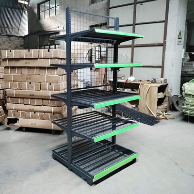 Scaffalature di supermercato stabili con capacità di carico 30-80 kg/strato e acciaio laminato a freddo