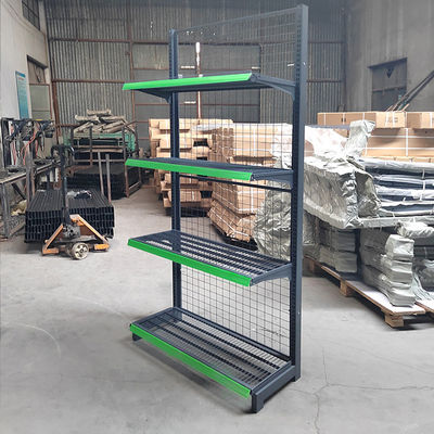 Scaffalature di supermercato stabili con capacità di carico 30-80 kg/strato e acciaio laminato a freddo
