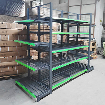 Scaffalature di supermercato stabili con capacità di carico 30-80 kg/strato e acciaio laminato a freddo