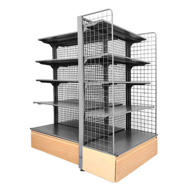 Ripiani di vetrina di supermercato in stile moderno con facile installazione